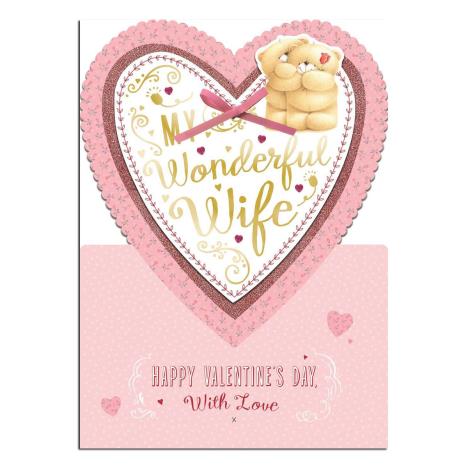 Large Wife Standing Forever Friends Valentines Day Card